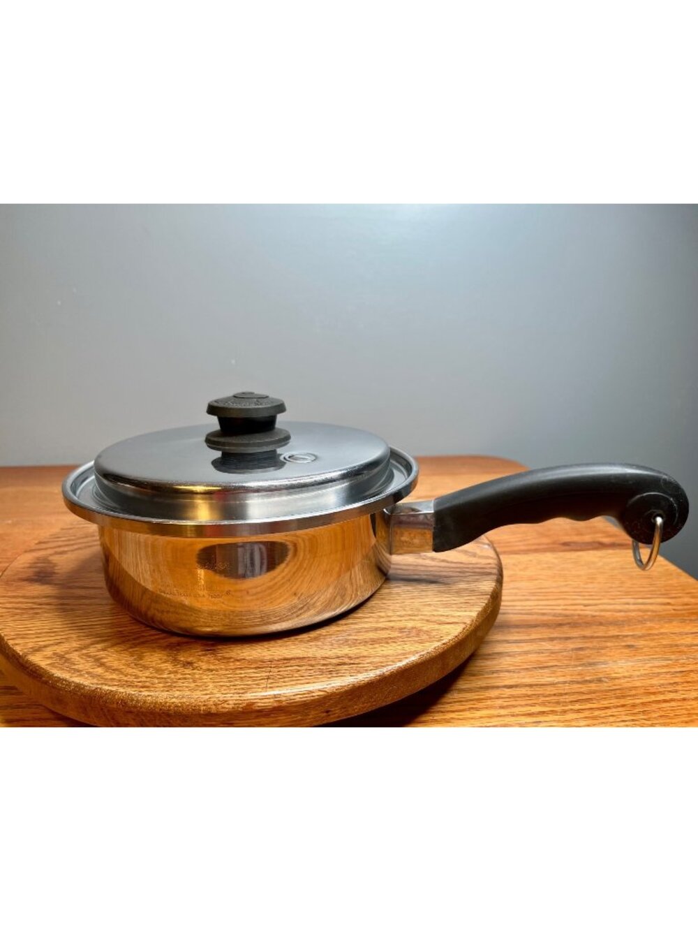 Vintage 2 QT Saladmaster Stainless Steel Saucepan  with Vapo Lid Induction compa
